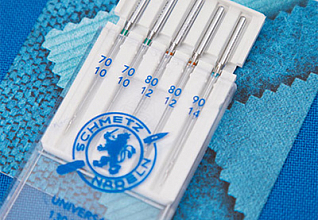 Иглы стандартные SCHMETZ 130/705H №70(2), 80(2), 90, 5шт